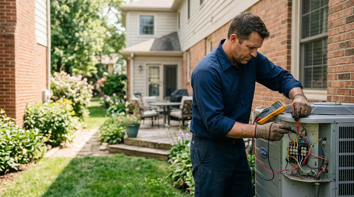 HVAC technician working near Quinault, WA